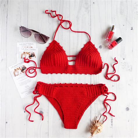 Crochet Swimsuit Brazilian Crochet Swim Suit Crocheted Bikini