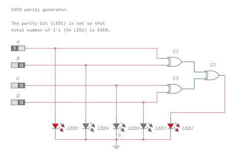 Bit Odd Parity Checker Circuit Diagram Circuit Parity Bit