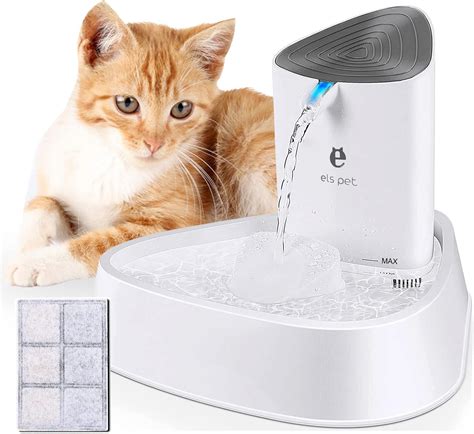 Els Pet Cat Water Fountain With Led 50oz15l Automatic