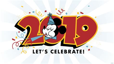 2019 Happy New Year Mickey Mouse Wallpaper Desktopipad Disney