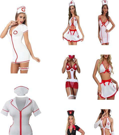 Amazon Womens Sexy Lingerie Nurse Uniform Sexy Nurse Costume For