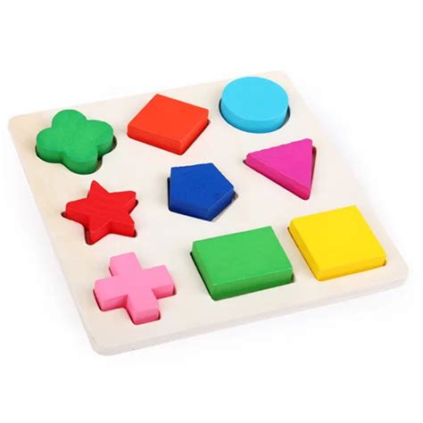 Baby Kinder Form Passenden Holz Learning Geometrie P Dagogisches