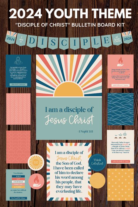 2024 Lds Youth Theme Bulletin Board Kit I Am A Disciple Of Jesus Christ