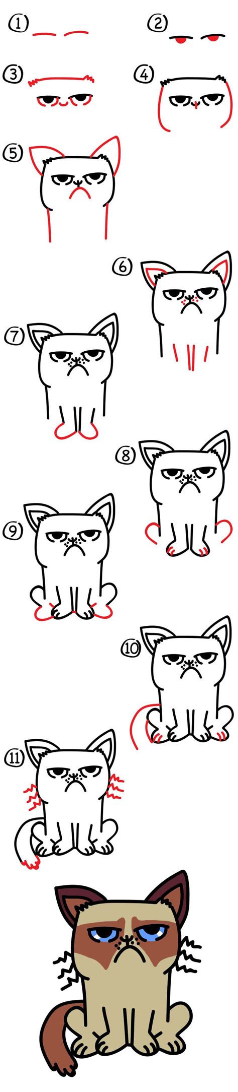 Today we’re learning how to draw Grumpy Cat! Follow and learn along with us. This is a fun ...