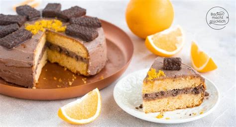 Köstliche Schokoladen Orangen Torte