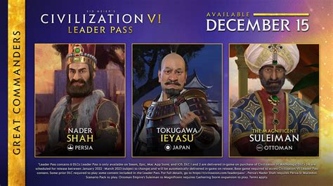 Next Civ VI Leaders Announced! : r/CivVI