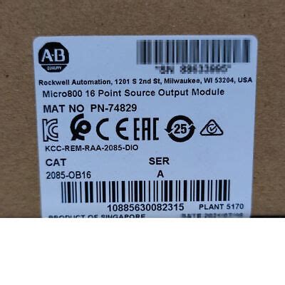 NEW 2085 OB16 Allen Bradley 16 Point Source Output Module EBay