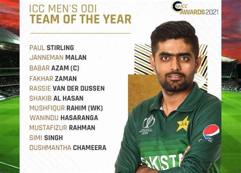 Icc Mens Odi Team Of The Year 2021 Sportsbignews