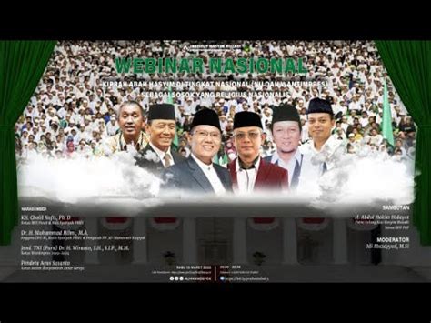 Webinar Pra Haul Abah Hasyim Muzadi Ke 5 Kiprah Abah Hasyim Tingkat