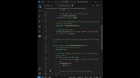 Java Code Tutorial Finding The Sum Of Prime Numbers Learn Programming With Examples Youtube
