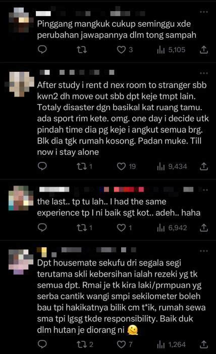 Serik Dapat Housemate Pengotor Rela Bayar Sewa Mahal Duduk Seorang