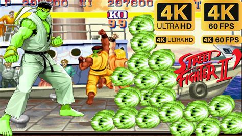 Street Fighter Ii Super Green Champion Edition Ryu Playtrough Youtube