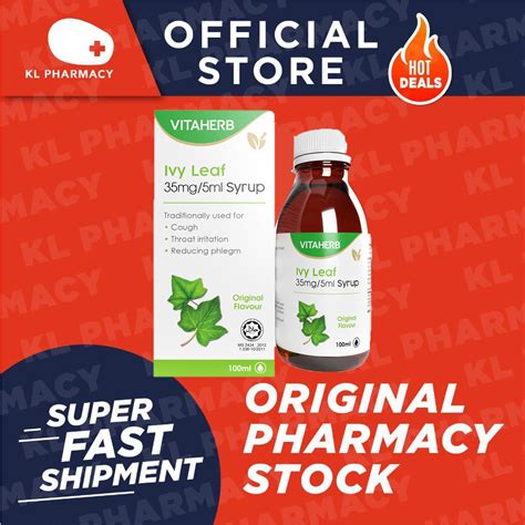 Winwa Vitaherb Ivy Leaf Syrup Ml Shopee Malaysia