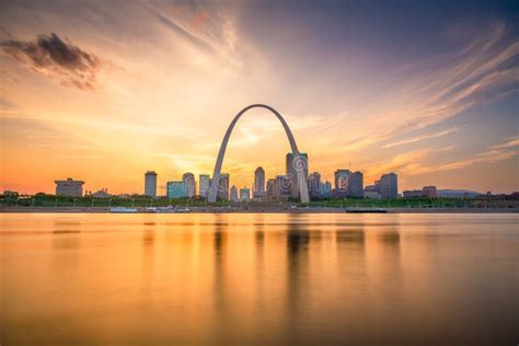 St Louis Missouri Usa Downtown Skyline Stock Image Image Of Place