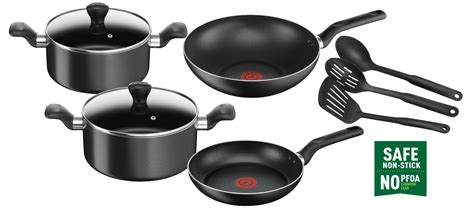 Tefal Garnitura posuđa za pripremu hrane Super Cook crna 9 1 Tefal