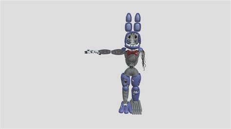 Withered Bonnie 3d Models Sketchfab