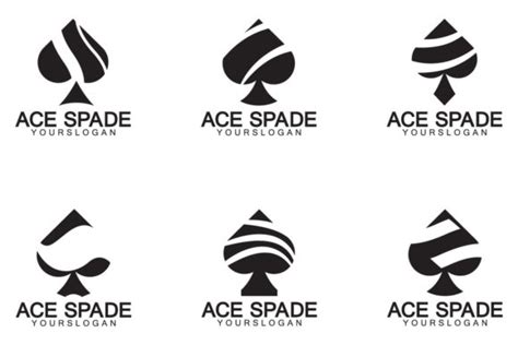 Ace of Spades Icon Logo Design Graphic by kosunar185 · Creative Fabrica