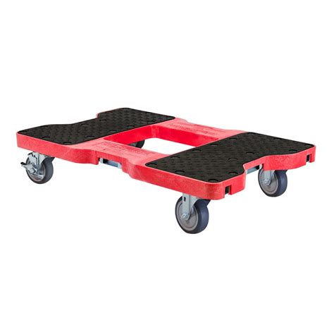 Heavy Duty Snap Loc 1500 Lb Industrial Strength E Track Dolly Red Carts