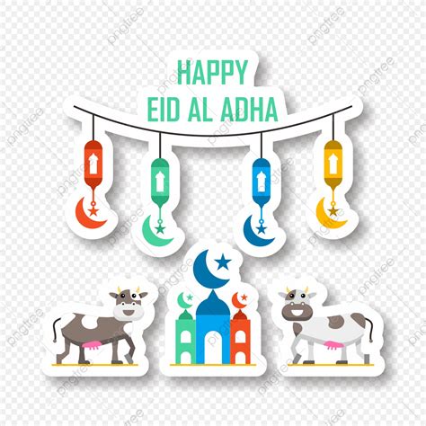 Hình ảnh Minh Họa Eid Al Adha Với Nền Trong Suốt PNG Kareem Masjid