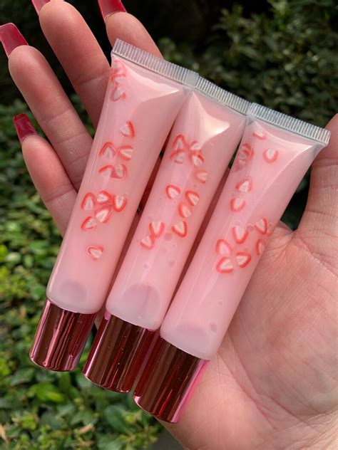 Strawberry Milk Lip Gloss Pink Drink Etsy