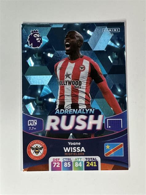 Yoane Wissa Brentford Adrenalyn Rush Panini Premier League