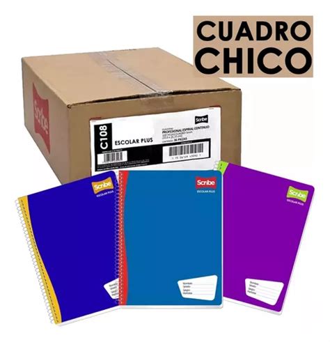 Caja Cuadernos Libretas Profesionales Scribe Cuadro Chico Meses