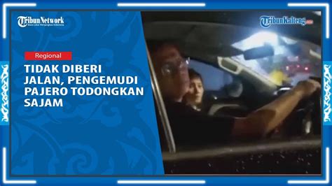 Viral Pengemudi Pajero Todongkan Pisau Gegara Tak Diberi Jalan Saat