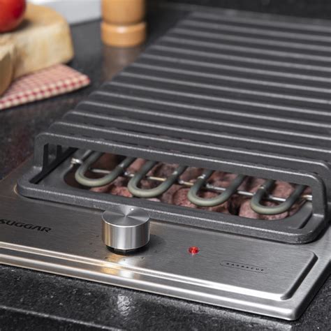 Cooktop Elétrico Inox Barbecue Churrasqueira Com Grelha Suggar