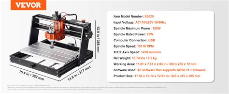 Vevor Cnc Router Machine W Axis Grbl Control Wood Engraving