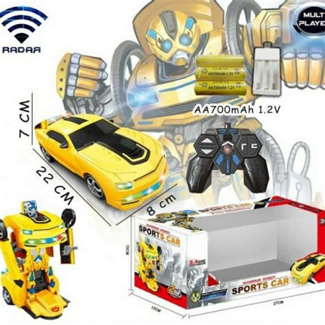 Jual Mobil Remote Transformers Rc Transformers Bumble Bee Mobil Jadi