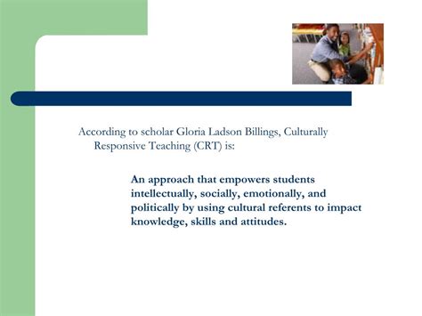 Ppt The Principles Of Culturally Responsive Teaching Culturally