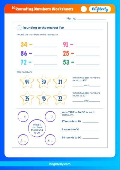 Free Printable Rounding Numbers Worksheets [pdfs]