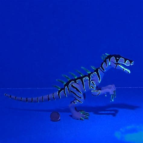 OB TOYS CUSTOM jurassic world lego baryonyx glow in the dark custom ...