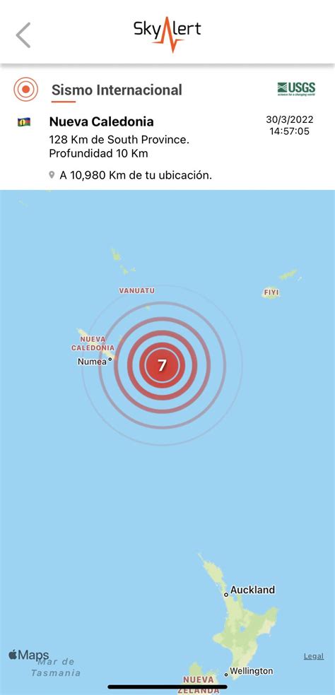 SkyAlert On Twitter Sismo De Magnitud Preliminar 7 0 USGS Con