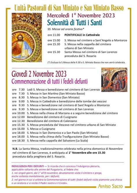 Orario Messe E Novembre Parrocchia Dei Santi Martino E