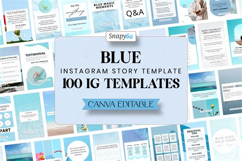 Editable Blue Instagram Story Template Graphic By Snapybiz · Creative