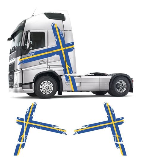 Faixa Adesiva Lateral Volvo Fh Performance Edition Suecia Frete Gr Tis