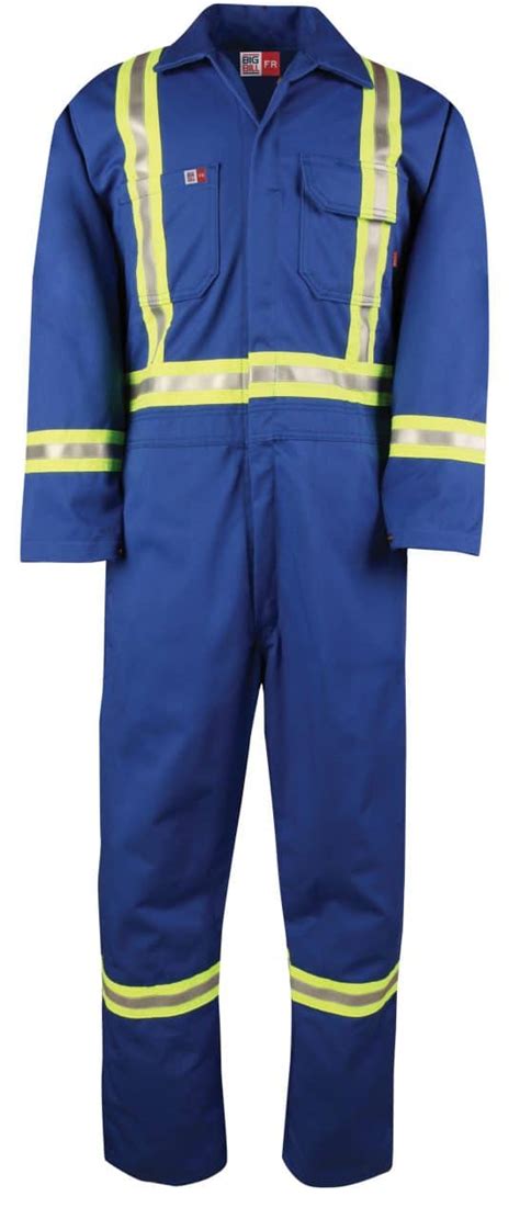 Big Bill FR Work Coverall With Reflective Material 9 Oz Brasco Safety