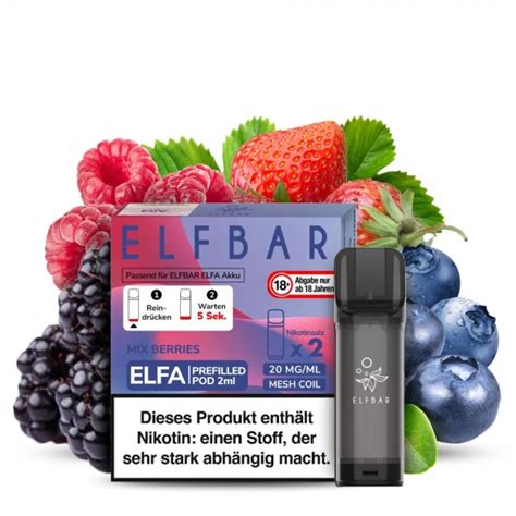 Elfbar ELFA Prefilled POD 2stk Mix Berries 20mg Shisha King