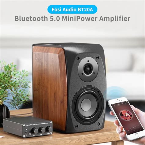 Fosi Audio Bt A Bluetooth Stereo Home Audio Power Amplifier