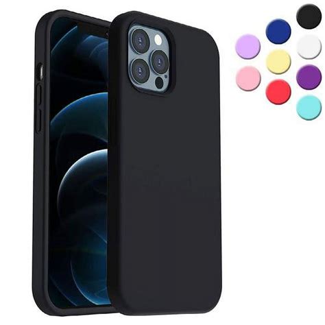 Silicone Case For Iphone 1212 Pro Shock Absorbent Raised Edge