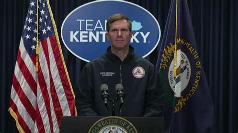 Governor Beshear Holds Briefing Following Severe Storms Storm Watch