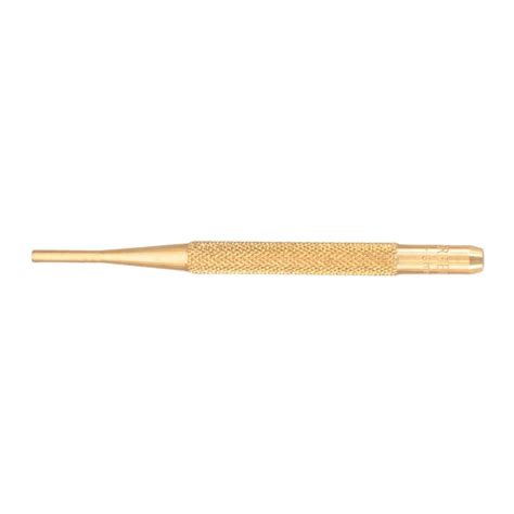 Starrett Brass Drive Pin Punch With Knurled Grip For Driving Pins Into Or Out Of A Workpiece