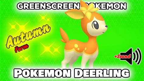 Pokemon Deerling Autumn Form Greenscreen Pokémon Go 👍pogo Youtube