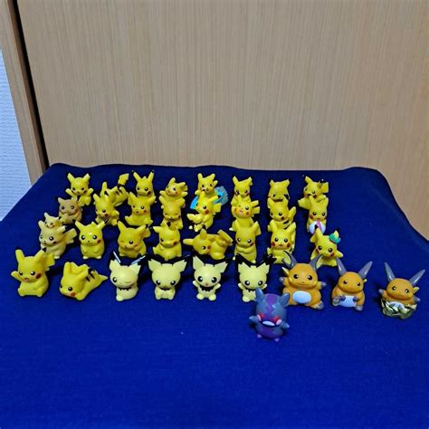 ポケモン 指人形 ポケモンキッズ ソフビ フィギュア ピカチュウ まとめ売り セット ポケットモンスター おまけ ピチュー ライチュウ