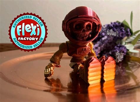 D Printed Flexi Astronaut Skeleton Toy Fidget Astronaut Articulated