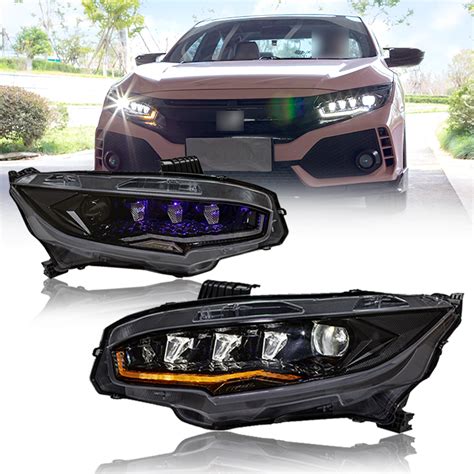 Dk Motion Modified Car Front Light Headlamp Led Headlight For Honda