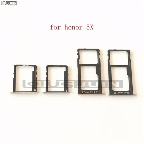 10set New Nano Sim Card Tray Micro Sd Card Holder Slot Adapter Parts For Huawei Honor 5x