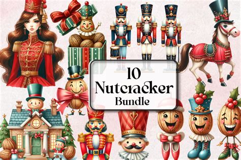 Watercolor Nutcracker Clipart Bundle Graphic By Mk Graphics Creative