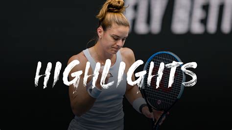 Australian Open Tatjana Maria Maria Sakkari Highlights